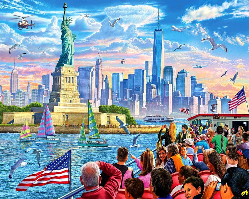 Statue of Liberty Puzzle Elis Island New York Puzzle | 1000 Piece New York Puzzle