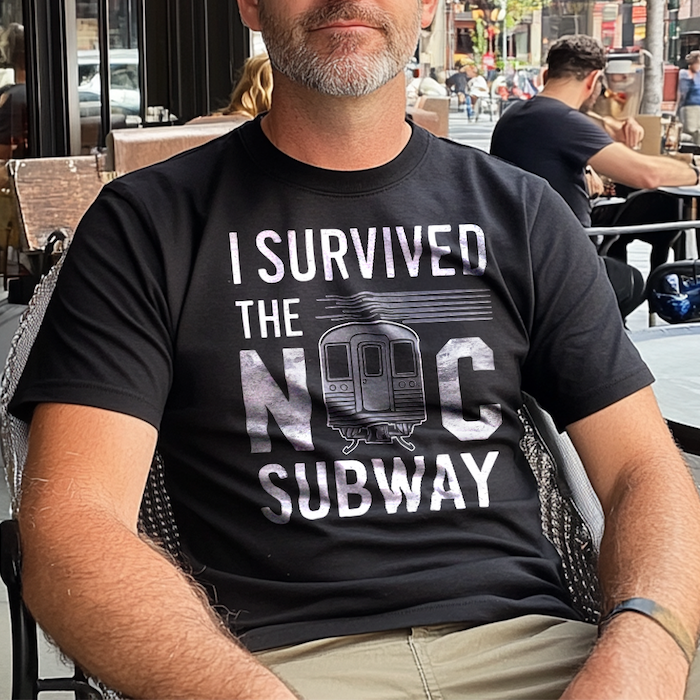 Original "I Survived The NYC Subway" T Shirt (6 Sizes)