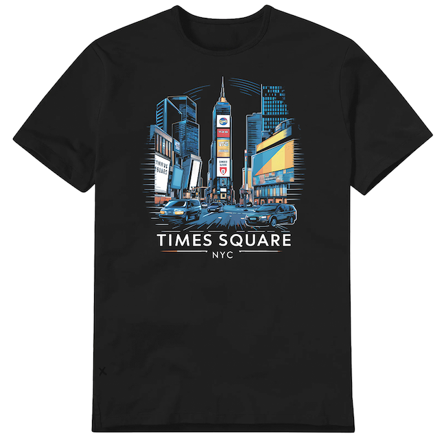 Times Square NYC T Shirt (6 Sizes)