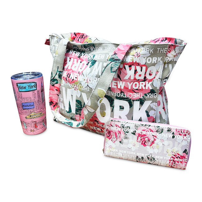 Floral Spring New York Gift For Her Bundle (3-Piece Gift Set) [2 Colors]