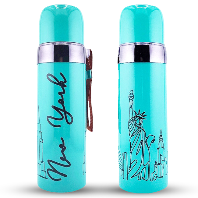 New York Gift For Her | Trendy Chic Ladies New York Bottle (3 Pastel Colors)