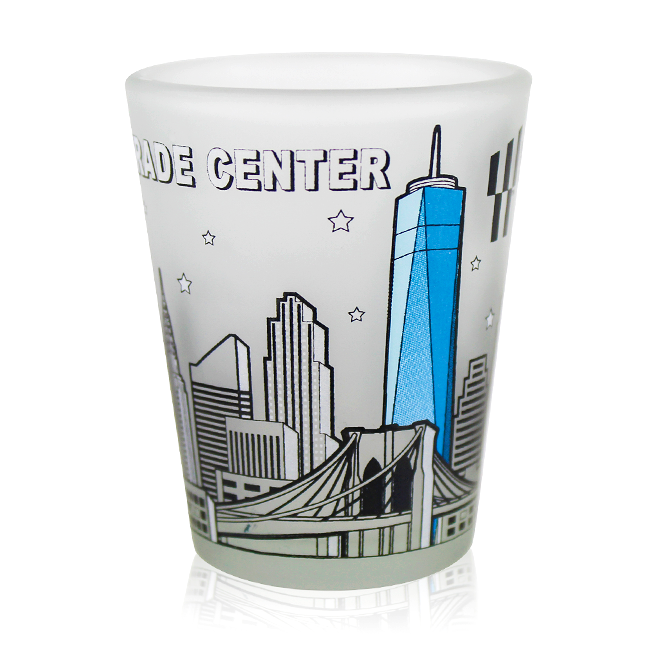 Official Frosted Freedom Tower Souvenir Shot Glass