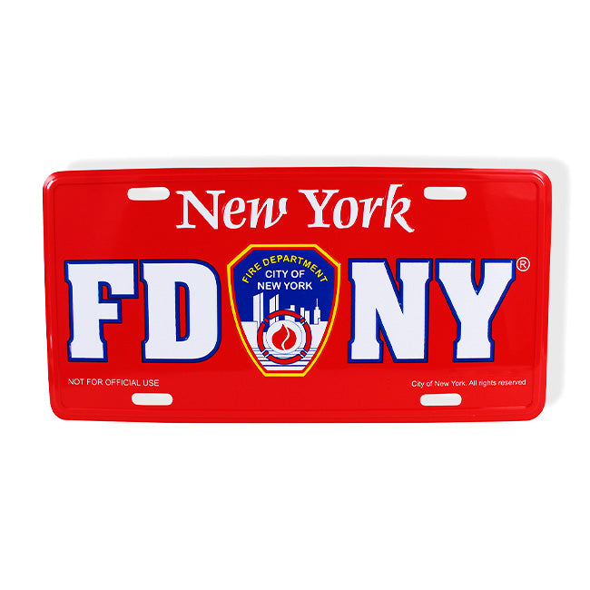 Official FDNY Merch License Plate