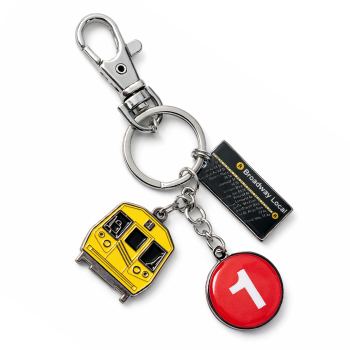 New York City Subway “Broadway Local” Charm Keychain