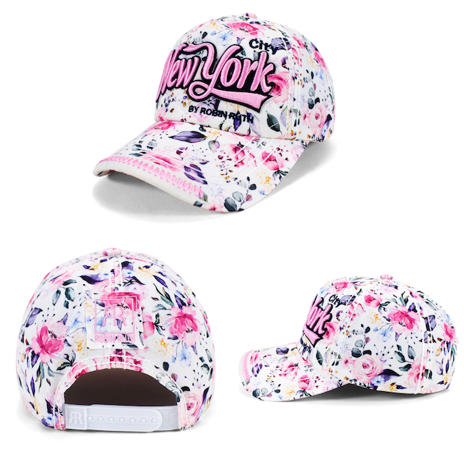 Reinforced Quilted Floral New York Hat (4 Colors)