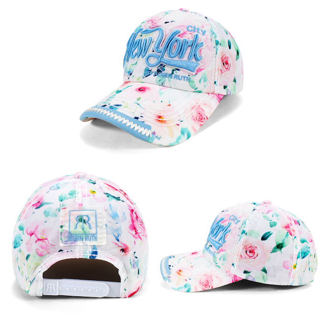 Reinforced Quilted Floral New York Hat (4 Colors)