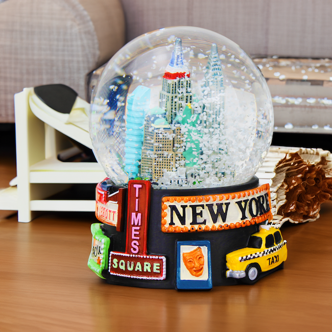 Broadway Show "NEW YORK" Snow Globe | New York City Souvenir (3 Sizes)