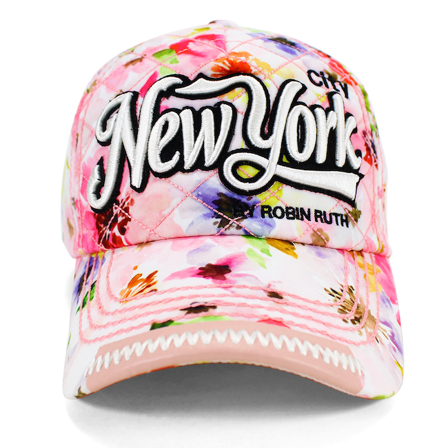 Reinforced Quilted Floral New York Hat (4 Colors)