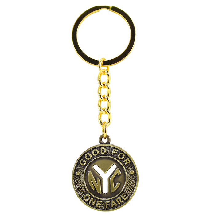 30MM Collector's MTA Subway Replica "Y" Cut-out Token Keychain