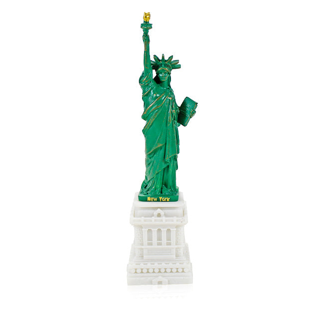 6in Imitation Marble Statue of Liberty Classic Statuette