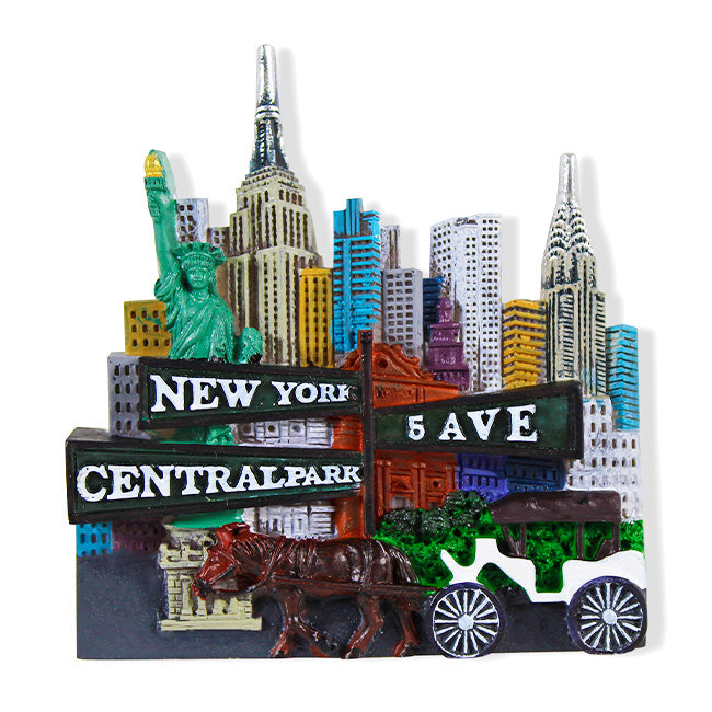 3D Ceramic Resin Central Park Magnet