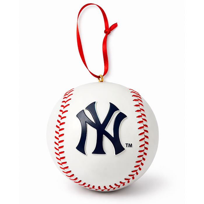 New York Yankees Official-Size Baseball Holiday Ornament