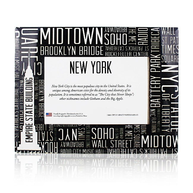 Fiberglass Staples of New York Picture Frame New York Gift NYC Dec — NYGiftloft