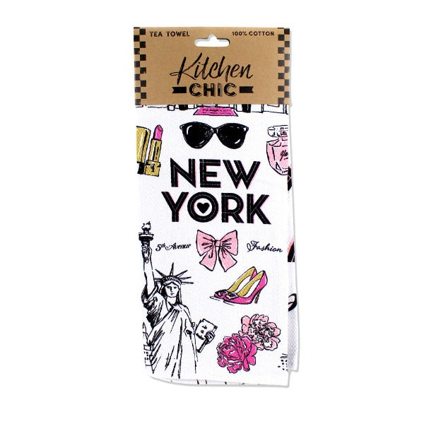 5th Avenue Fashion New York Tea Towel | NYC Gift Shop Exclusive