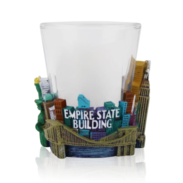 Skyline Cityscape "NEW YORK" 3D Shot Glass | New York City Souvenir | NYC Travel Gift