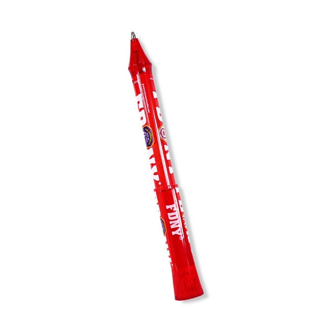 New York Click Ballpoint Pen "FDNY" Fire Department RED | New York City Souvenir | NYC Souvenir Travel Gift