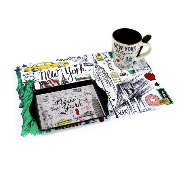 Staple Monuments of New York Placemat | NYC Gift Shop