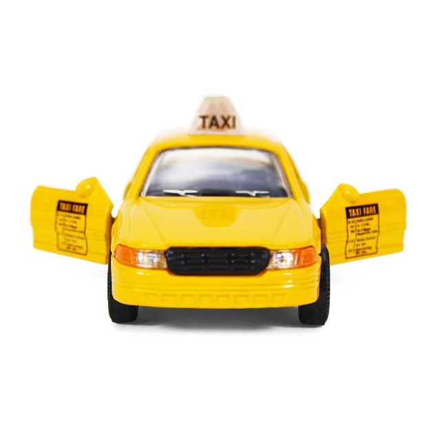 90's NYC Toy Yellow Cab Taxi w/ I Love NY Souvenirs | I Love NY Gift Shop