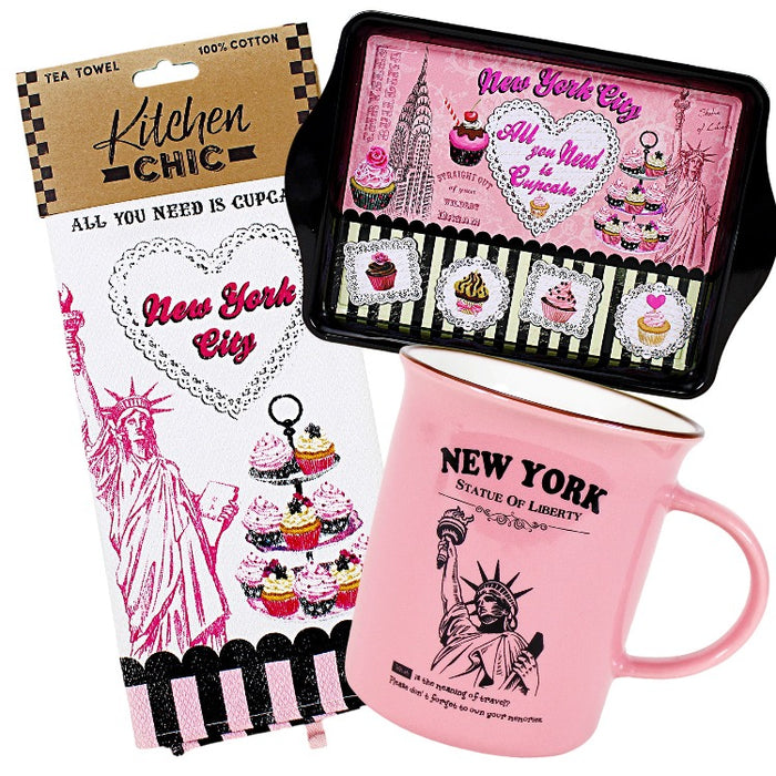 Cupcakes Kitchen Combo New York Souvenir Gift Set