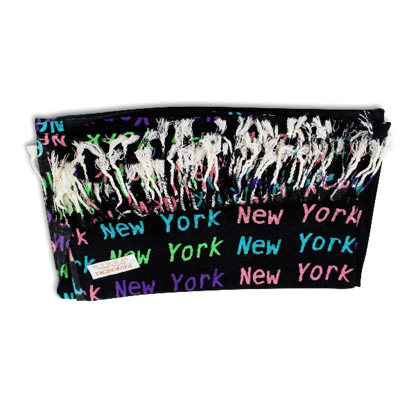 Pashmina Rainbow Tassel New York Scarf | Tassel NYC Scarf (2 Colors)