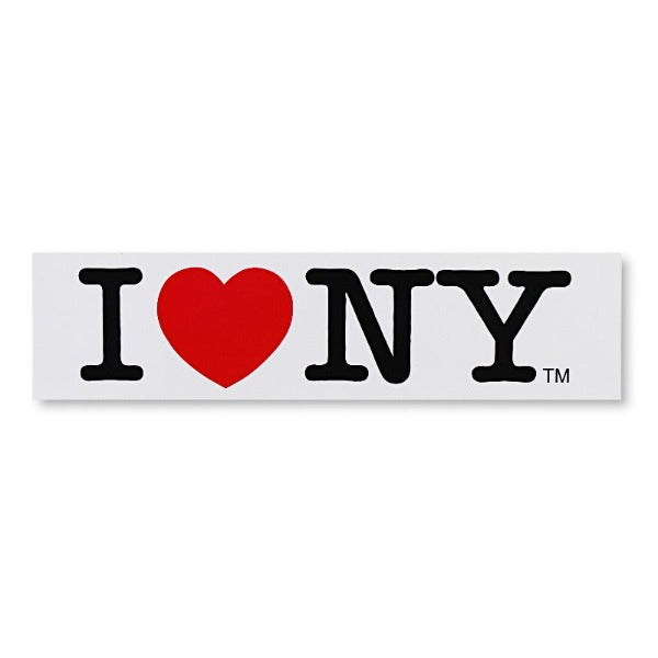 6x1.5in Bumper Sticker I Love NY New York Sticker (4 colors)