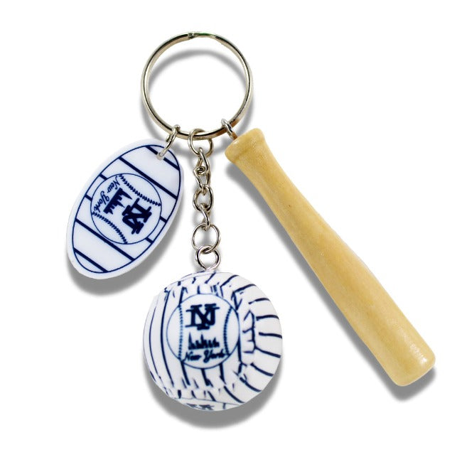 New York Yankees Inspired Baseball Themed Keychain