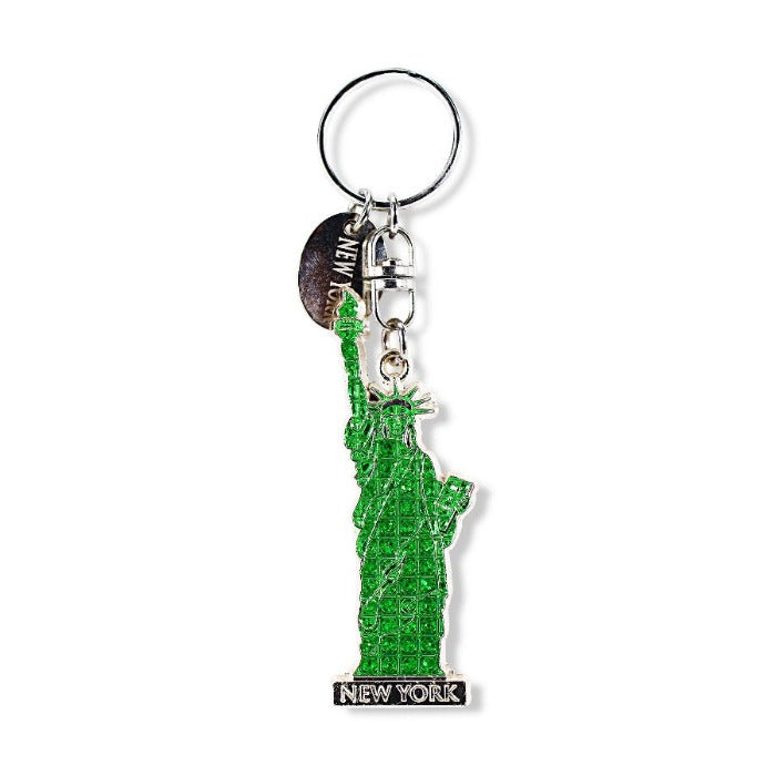 Rhinestones "NEW YORK" Statue of Liberty Keychain