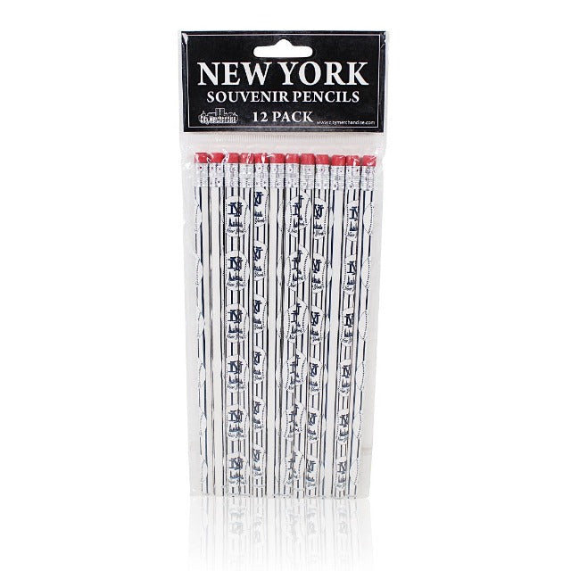 12 Pack New York Yankees Inspired Wooden Pencils | New York City Souvenir