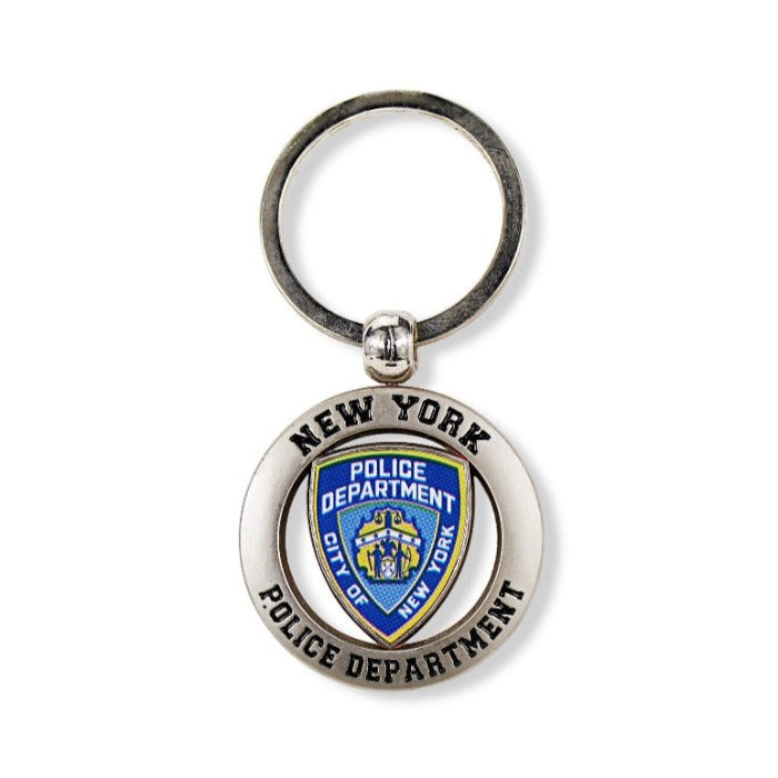 Full Metal New York Police Department Seal Keychain