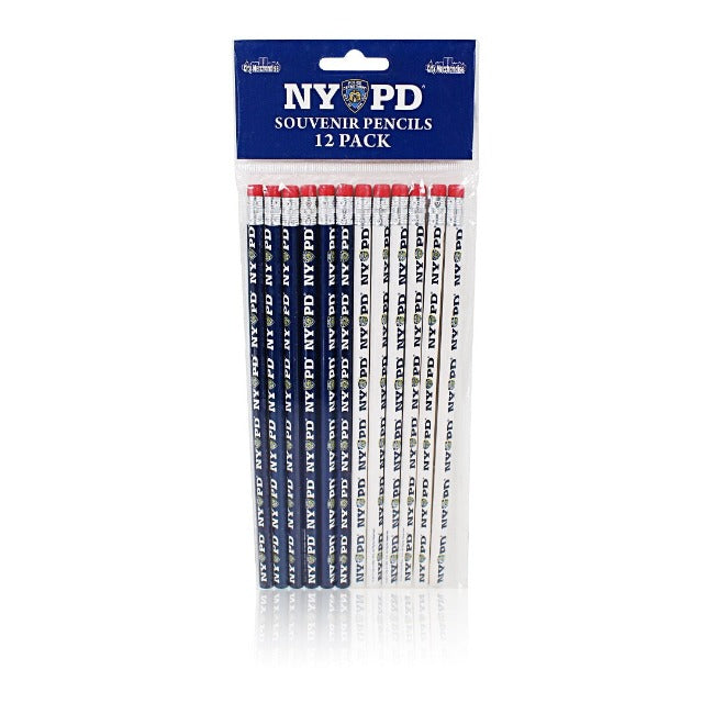 12 Pack "NYPD" Police Department Pencils | New York City Souvenir