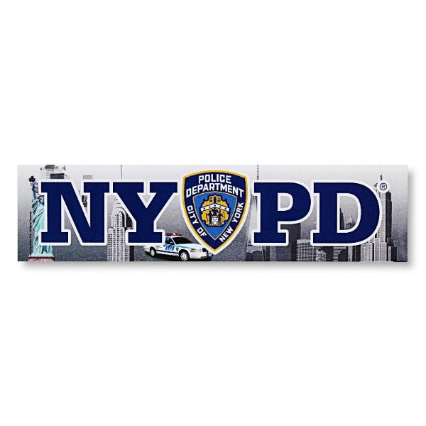 6x1.5in Bumper Sticker "NYPD" Police Department New York Sticker