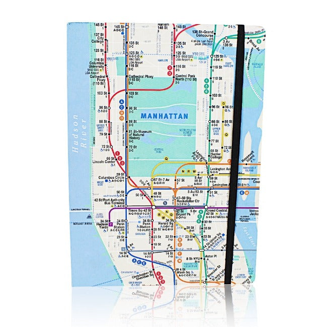 New York MTA Subway Train Map Themed Journal (Lined) | New York City Souvenir | NYC Souvenir Travel Gift