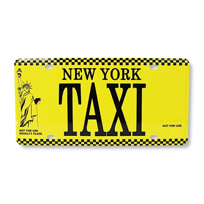 New York Taxi Souvenir License Plate | Collectible NYC Souvenir License Plate