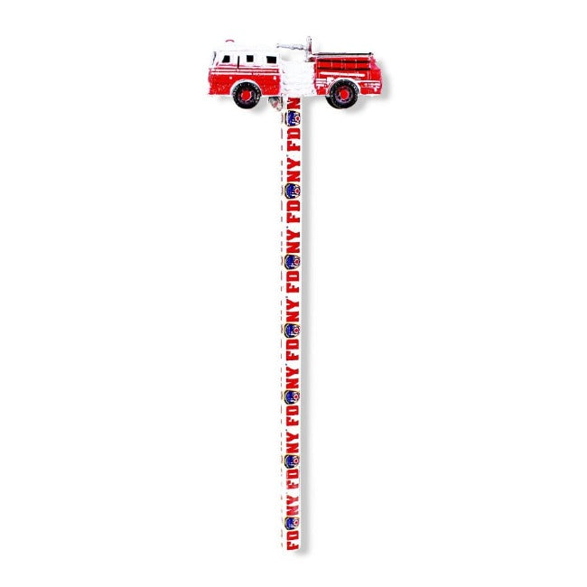 Fancy Pencil "FDNY" Fire Department Fire Truck Charm Monograms | New York City Souvenir
