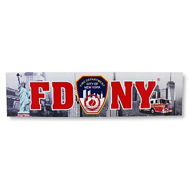 Bumper Sticker "FDNY" Fire Department (2 sizes)