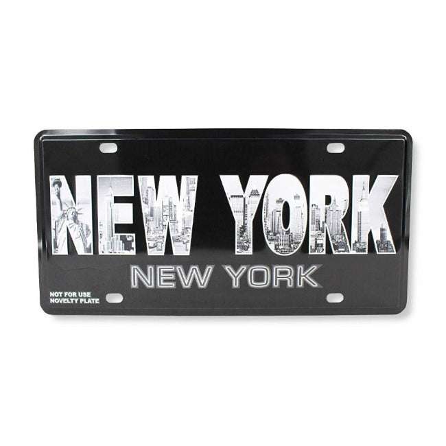 New York Urban Letter License Plate | Collectible NYC Souvenir License Plate