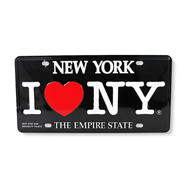 New York "I Love NY" License Plate | I Heart NY License Plate