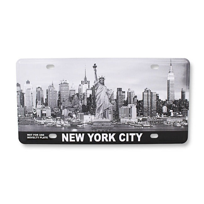 New York City Skyline License Plate | Collectible NYC Souvenir Plate