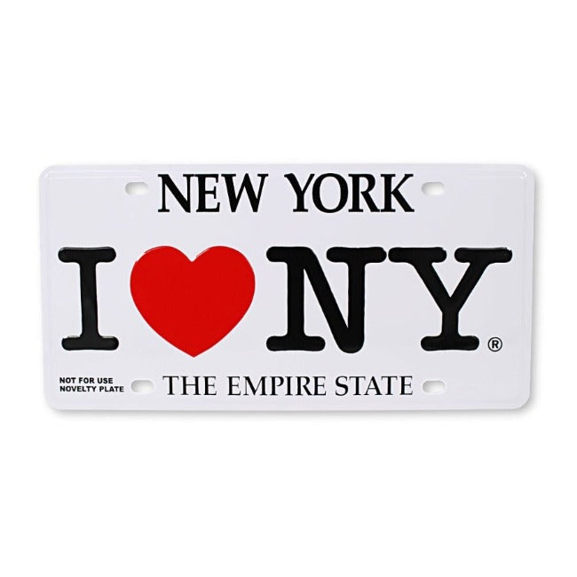 New York "I Love NY" License Plate | I Heart NY License Plate