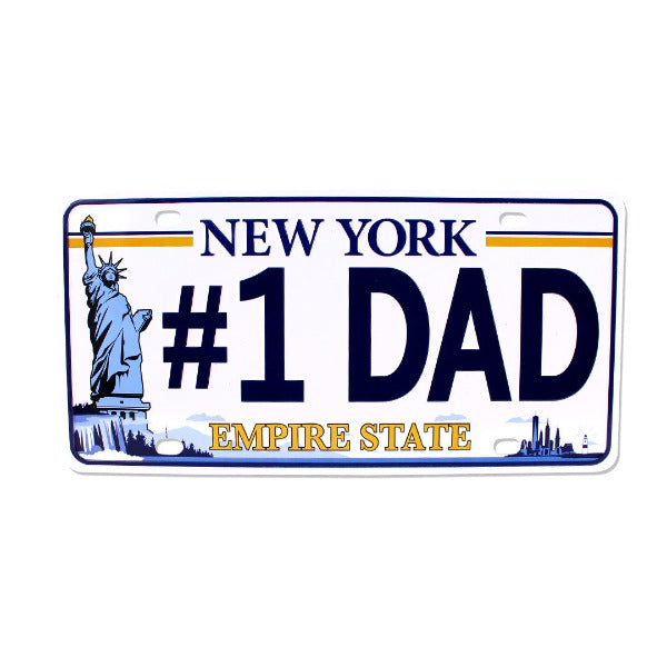 #1 DAD New York Souvenir License Plate | Collectible NYC Souvenir License Plate