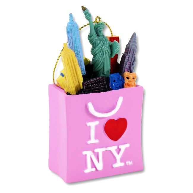 Shopping Bag I Love New York Ornament | NYC Ornament (2 Colors)