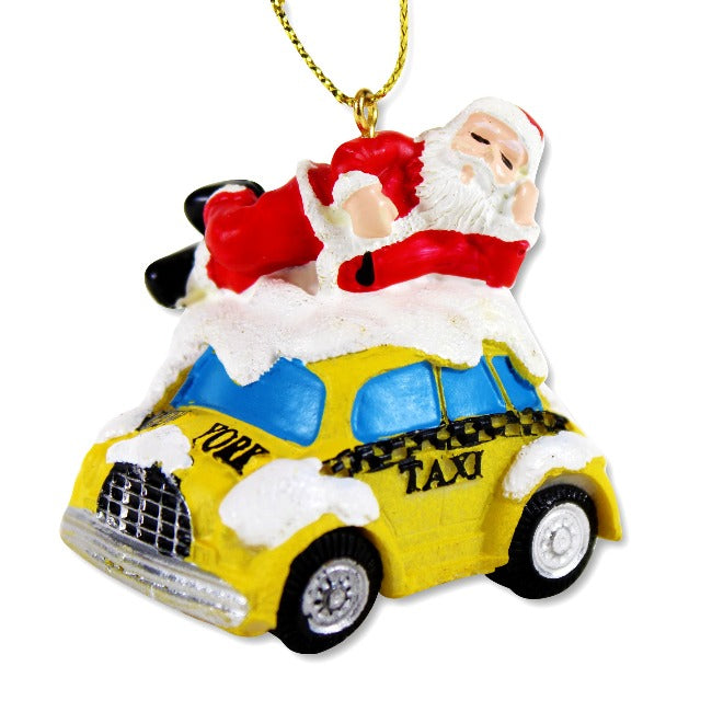 Santa Claus NYC Taxi Ornament | New York Christmas Gift