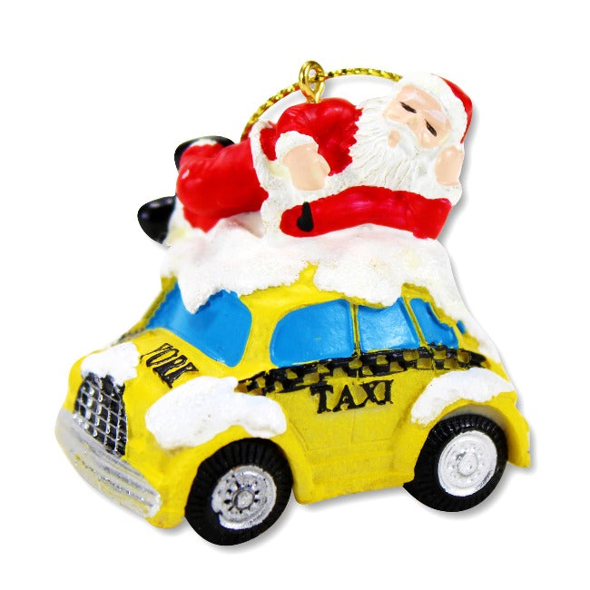 Santa Claus NYC Taxi Ornament | New York Christmas Gift