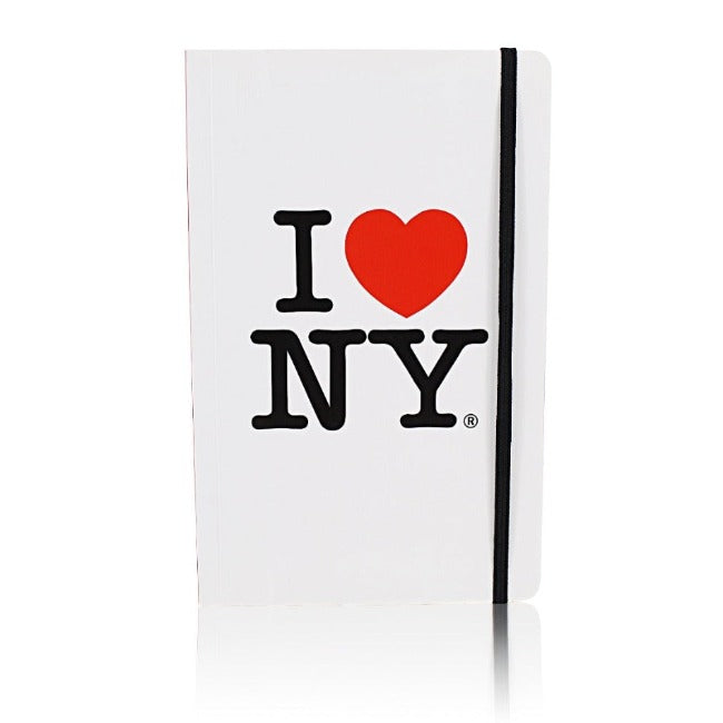 White "I Love NY" Logo Journal (Lined) | New York City Souvenir | NYC Souvenir Travel Gift