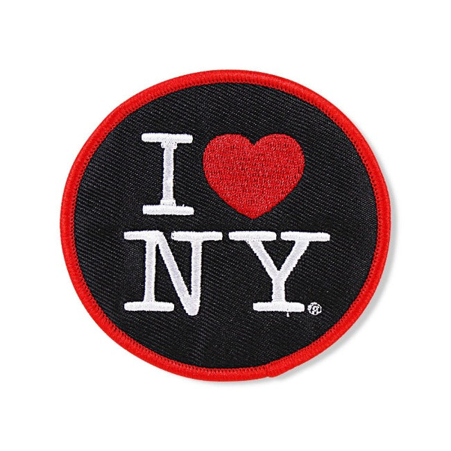 3x3in Embroidered Circular "I Love NY" New York Patch (2 colors)