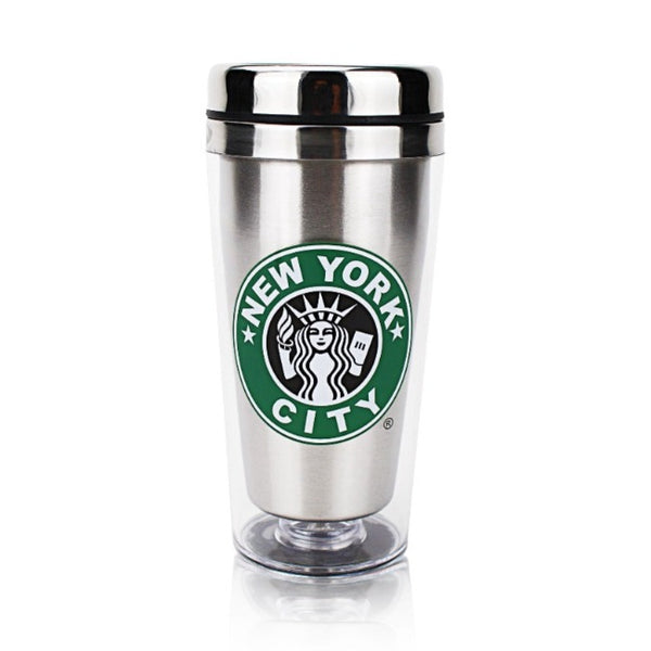 Starbucks Kitchen | Starbucksnew York City Stainless Steel Tumbler | Color: Black/White | Size: Os | Starwundr's Closet