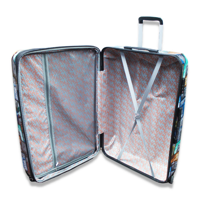 Traveler's Destination Cities of The Wold Suitcase (4-Piece Set) | New York Suitcase