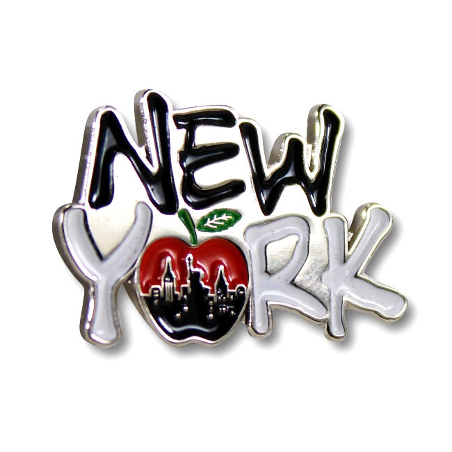 Acrylic Enamel Big Apple New York Pin