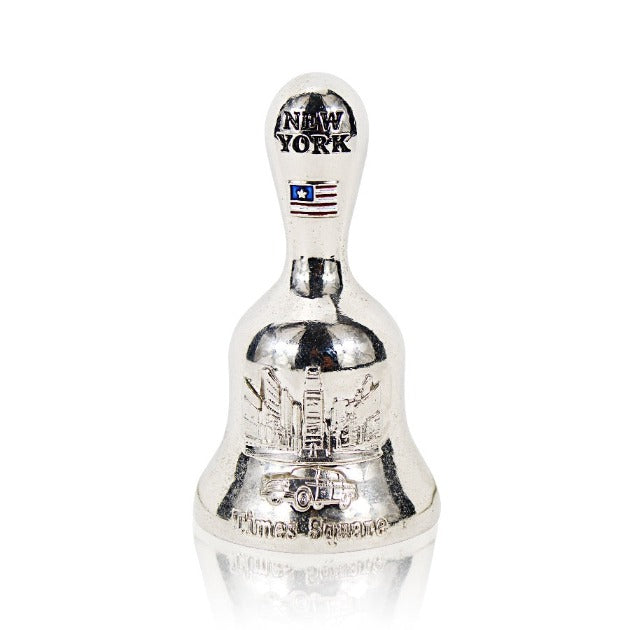 Times Square "New York" Polished Steel Decorative Handbell (2.5in)