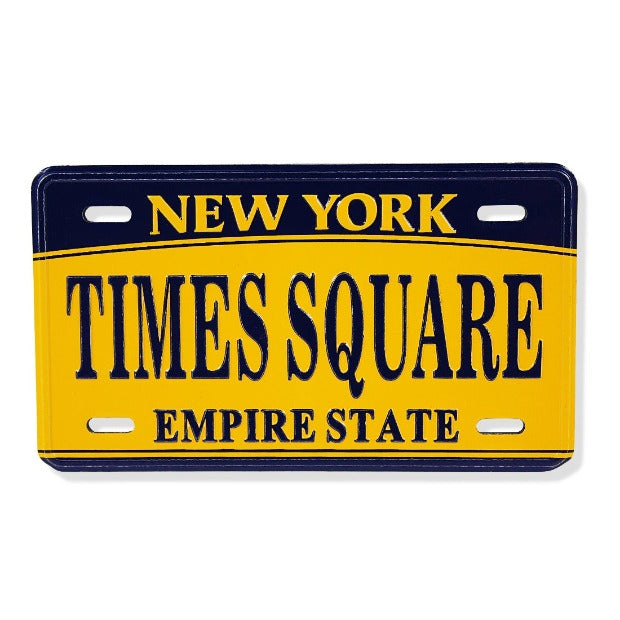 License Plate "Times Square" Flat Fridge Magnet
